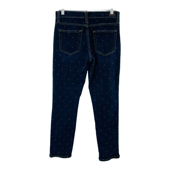 LEE Modern Series Blue Denim Dotted Straight Leg Jeans 4 - Picture 7 of 13
